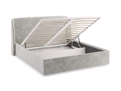 Кровать Сонум Nicole Рогожка Деним (с подъемным механизмом) 80х200