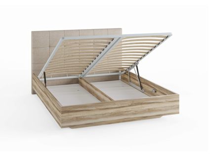Кровать Сонум Vena Ясмунд + Рогожка Льняная (с подъемным механизмом) 120х200