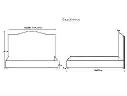 Кровать Димакс Сальвадор Опал 200х200