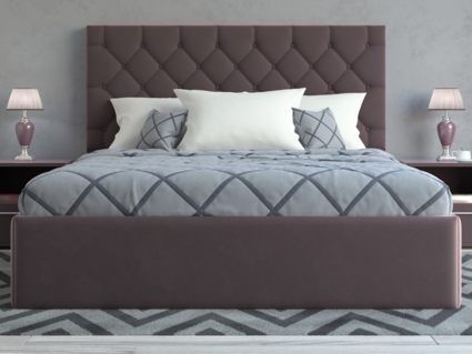 Кровать Lonax Элоиза велюр Dolly-17 (с основанием) 200х195