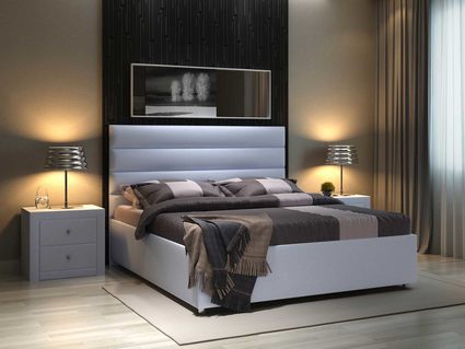 Кровать Sleeptek Premier 4 Рогожка Romeo (с подъемным механизмом)