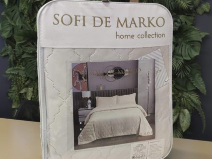 Покрывало Софи де Марко Деметра (светло серое) 160х220