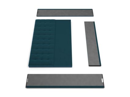 Кровать Lonax Аврора велюр Dolly-17 (с основанием) 120х190