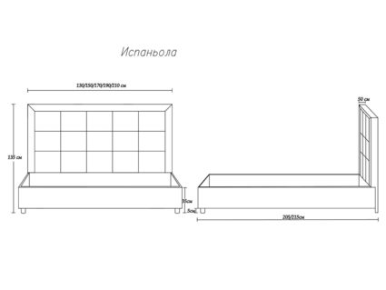 Кровать Димакс Испаньола Агат с подъемным механизмом 180х200