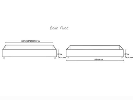 Кровать Димакс Риос Альбус с подъемным механизмом 80х200