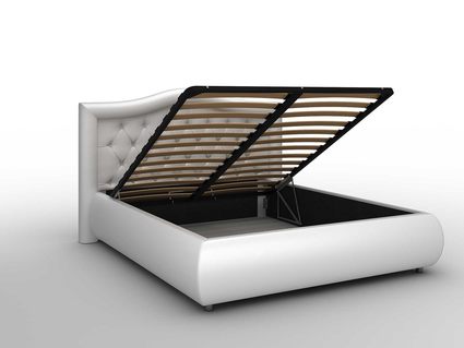 Кровать Sleeptek Premier 6 Экокожа Black (с подъемным механизмом)