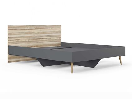 Кровать Сонум Ines Ясень ориноко + графит 80х200