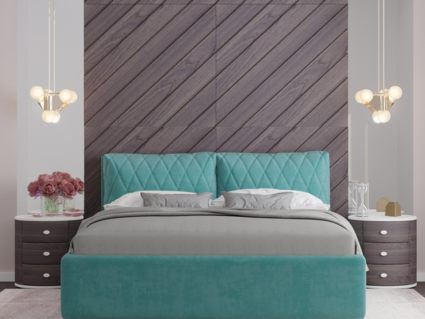 Кровать Nuvola Celeste Next 014 (с подъемным механизмом)