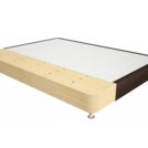 Кровать Mr.Mattress Fine Box экокожа Brown 140х190